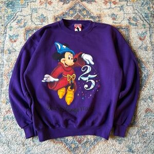 Vintage Disney World 25th Anniversary Crewneck Small